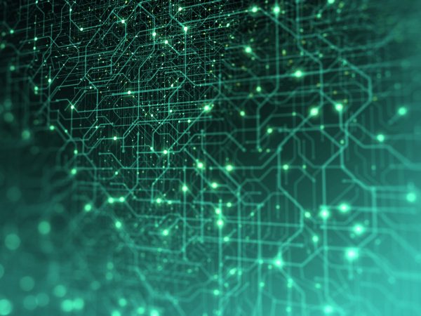 Abstract digital virtual city. Digital binary code of city. Software developer, programming, binary computer code with technology and connection concept. Scientific technology data binary code network